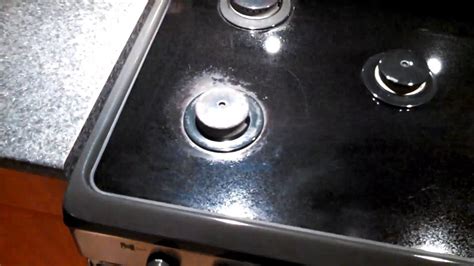 kenmore gas range burner not lighting
